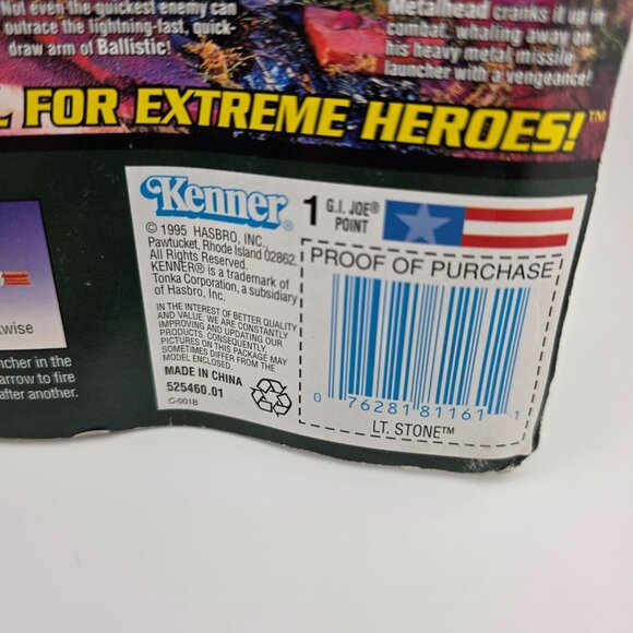 Kenner G.I. Joe Extreme Lt. Stone with Semi-Automatic Gatling Firepower Figure - Picture 5 of 8